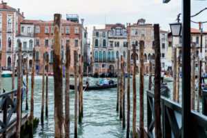 Old houses with gondolas, Venice, Italy Old houses with gondolas, Venice, Italy